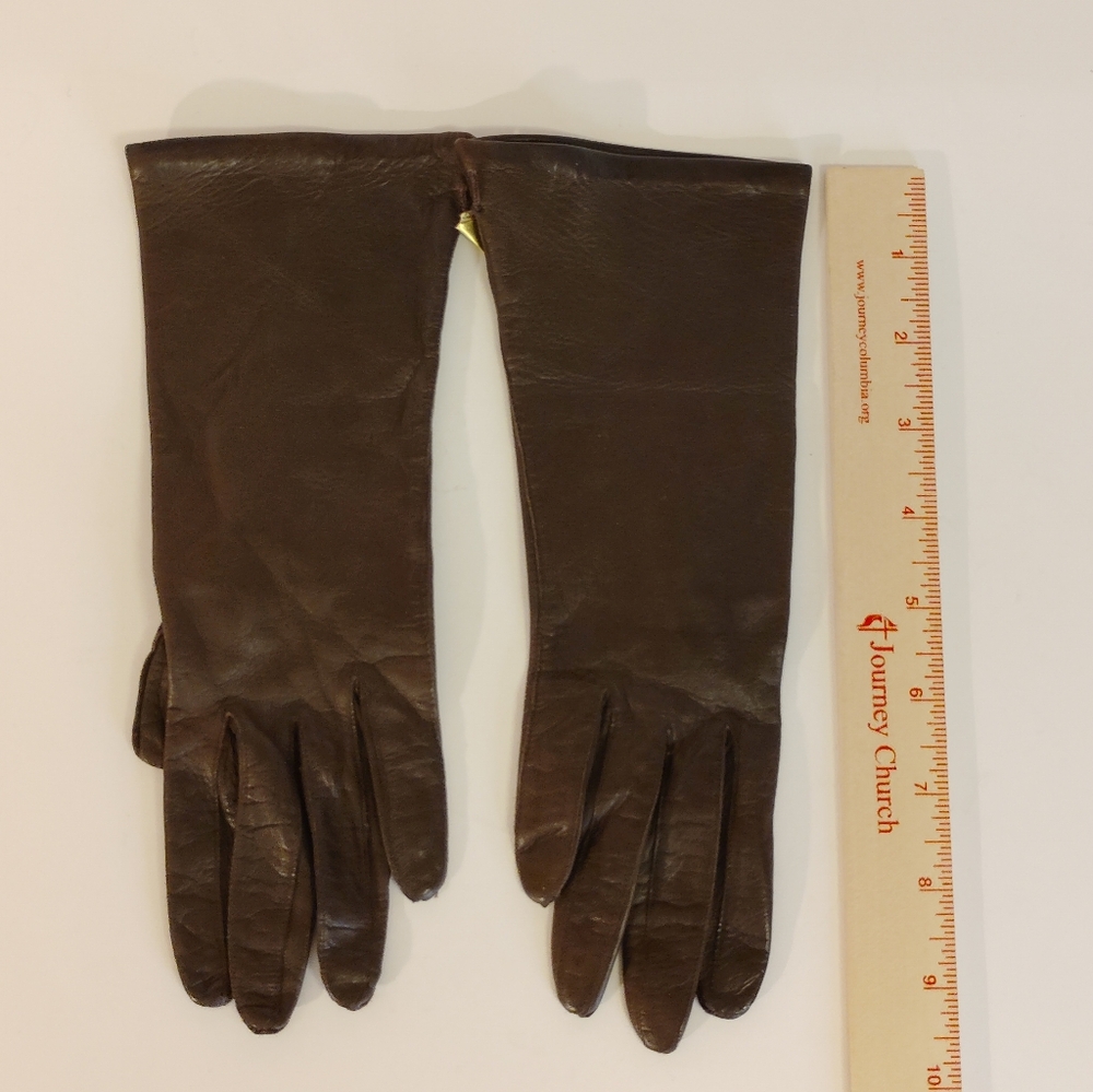 2 Pairs**Elegant Brown and Black Women's Gloves - Picture 6 of 11